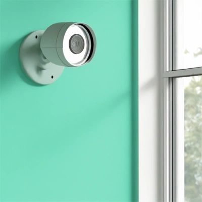 Lincoln vivint camera facing a window